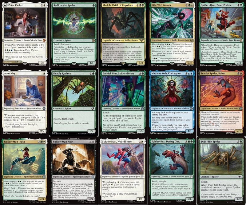 MTG Decks & More Compatible with Magic: The Gathering: Spider Man Commander Deck - 5-Color - Cosmic Spider-Man - EDH cEDH - 100 Card - Custom MTG Deck - Very Strong! - Image 3