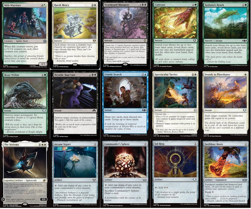MTG Decks & More Compatible with Magic: The Gathering: Spider Man Commander Deck - 5-Color - Cosmic Spider-Man - EDH cEDH - 100 Card - Custom MTG Deck - Very Strong! - Image 4