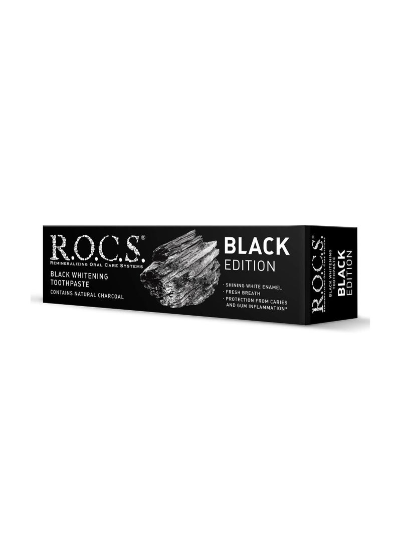 R.O.C.S - Toothpaste R.O.C.S.® Whitening BLACK EDITION 74 Grams - Image 1