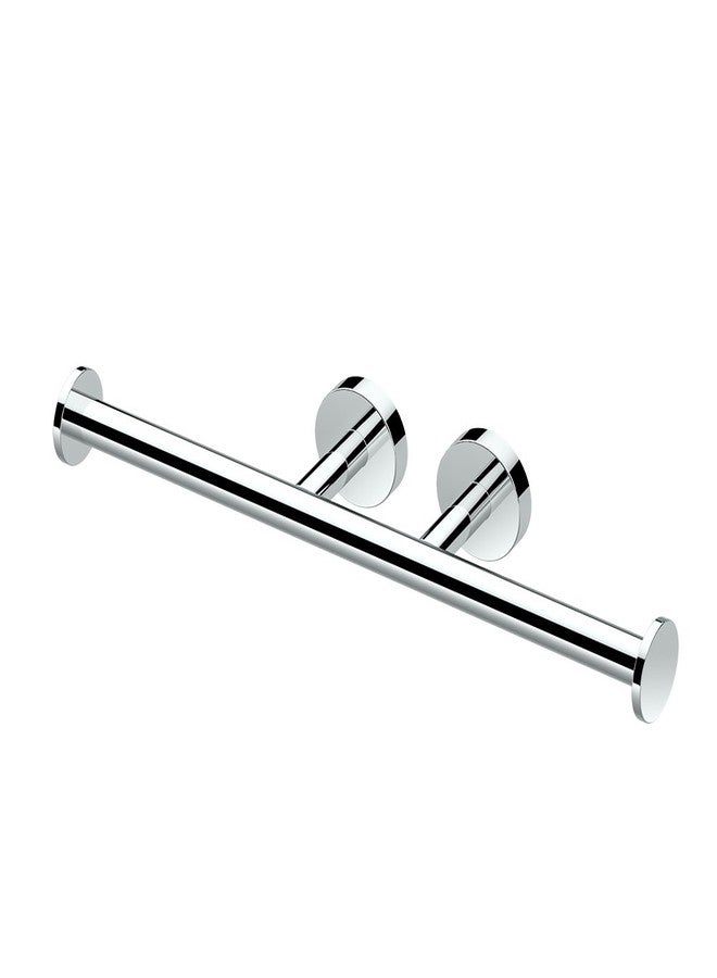 Gatco 4633A Glam Double Toilet Paper Roll Holder, Chrome / Wall Mount Bathroom Dual Toilet Tissue Holder - Image 1