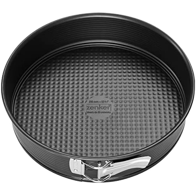 Zenker Round Open Cake Tin With Flat Base Diameter 28 Cm Black Metallic NonStick Coating Colour Black Metallic Quantity 1 Piece - Image 4
