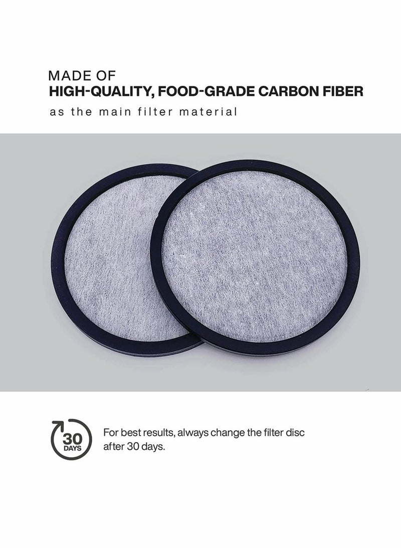 SYOSI 12-Pack Replacement Charcoal Water Filter Discs for Mr. Coffee Brewers Coffee Machines  - Image 2