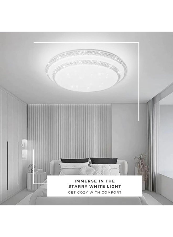 AFN مصباح سقف LED عصري مثبت على السطح بتصميم كريستالي، موفر للطاقة، مناسب لغرف المعيشة والنوم والممرات والمطابخ | مصباح سقف LED، مصباح مثبت على السطح - Image 3