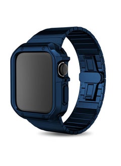 Upgraded Version Metal Bands Compatible With Apple Watch Band 38/40/41mm, Solid Stainless Steel Replacement Wristbands Strap For iWatch 10/8/7 Women Men