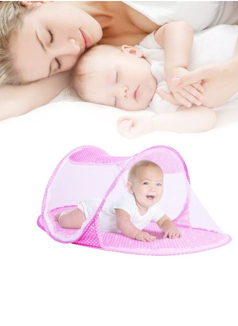 Baby mosquito net, collapsible mosquito net, lightweight travel insect net, bedding insect net, camping, travel, garden ,Size: 108*60*40CM