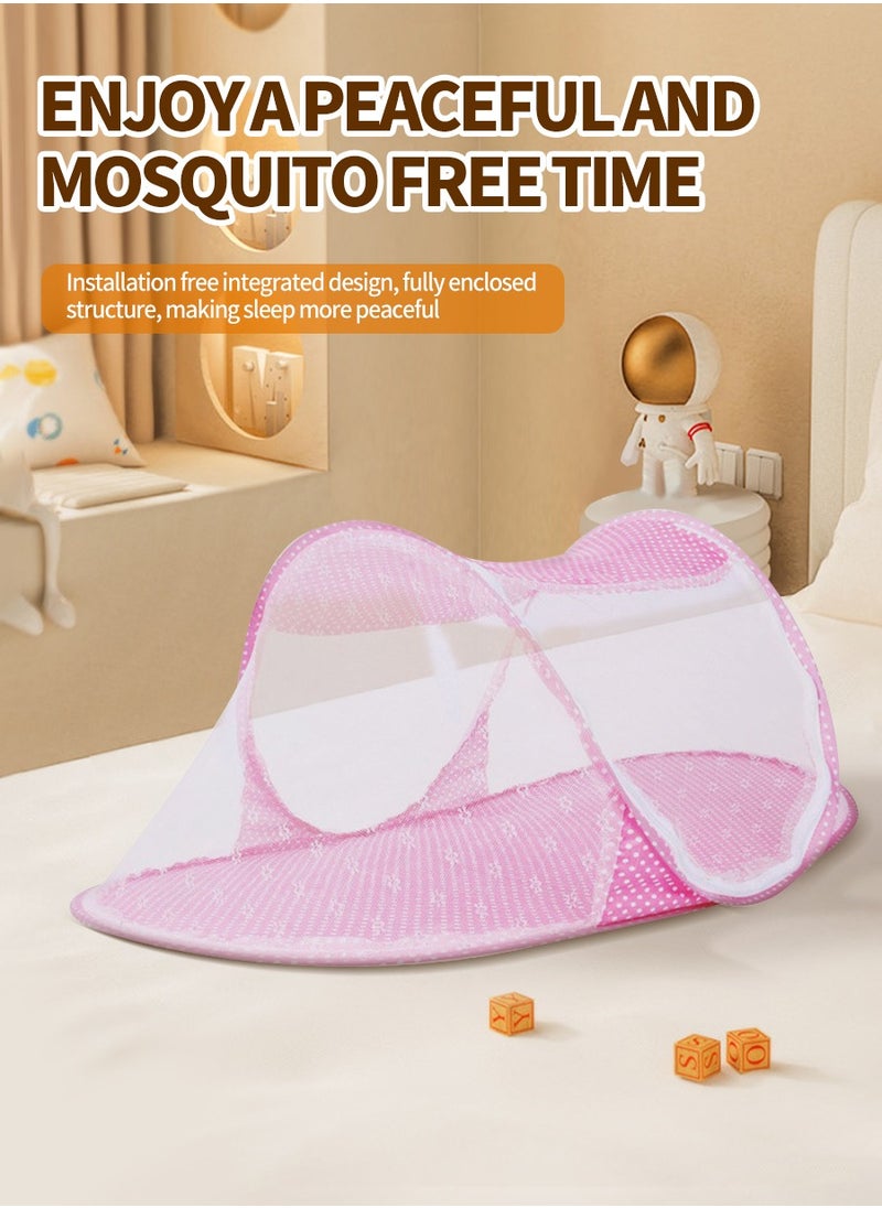Baby mosquito net, collapsible mosquito net, lightweight travel insect net, bedding insect net, camping, travel, garden ,Size: 108*60*40CM