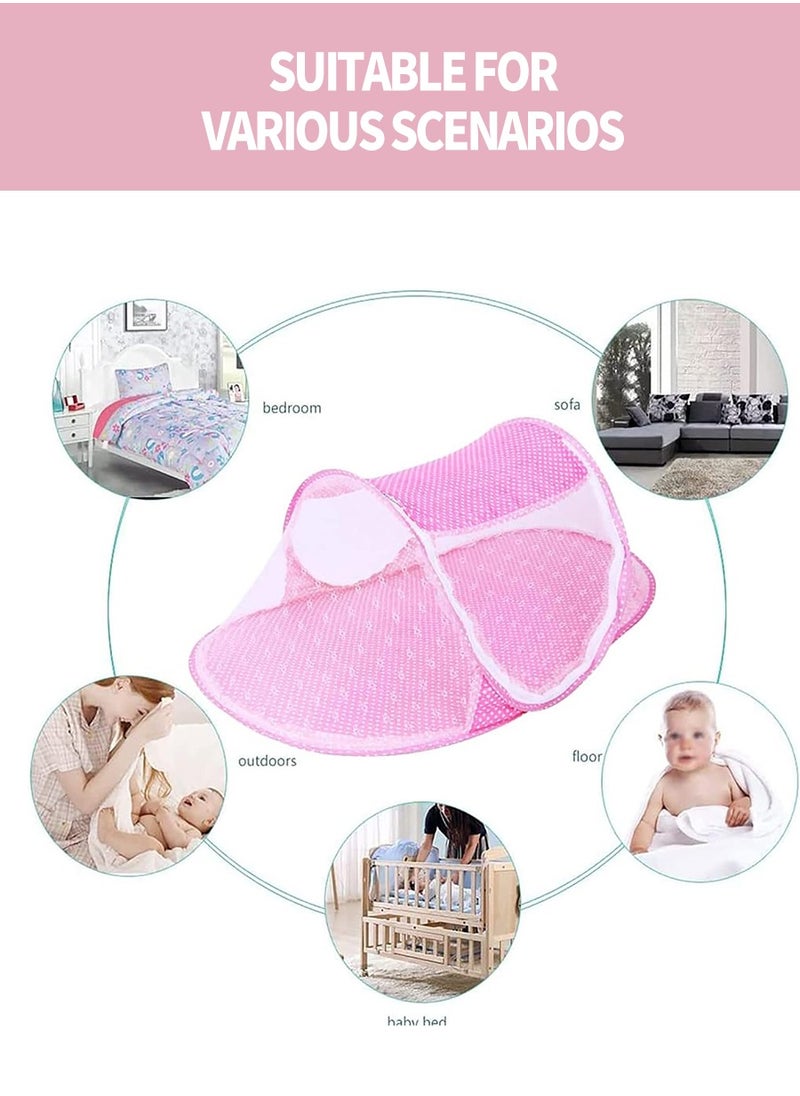 Baby mosquito net, collapsible mosquito net, lightweight travel insect net, bedding insect net, camping, travel, garden ,Size: 108*60*40CM