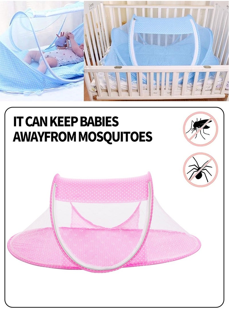 Baby mosquito net, collapsible mosquito net, lightweight travel insect net, bedding insect net, camping, travel, garden ,Size: 108*60*40CM