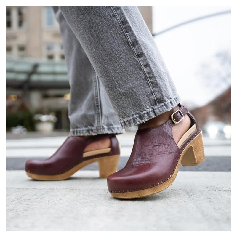 Dansko Sassy Stylish Upfront Closed Toe for Women - energy-return Footbed with Added Arch Support-Lightweight PU Outsole for Long-Lasting Wear - Great for All-Seasons Style Cordovan Milled 9.5-10 M US - Image 2