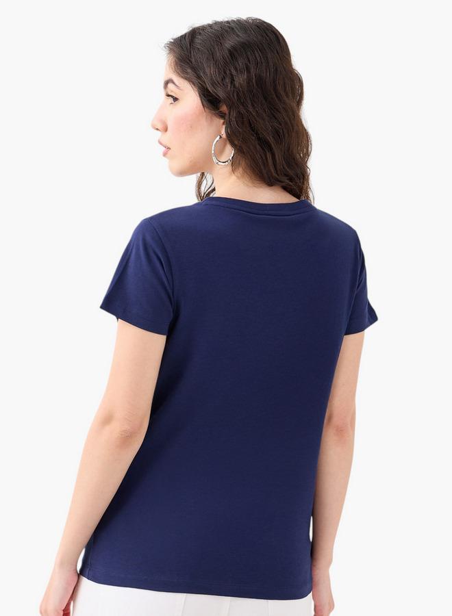 SP Characters Cambridge Print T-shirt with Crew Neck and Short Sleeves - Image 3