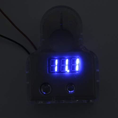 KIMISS Car Battery Terminal Connectors Kit, Car Battery Terminal Connectors Kit with Digital Voltmeter Display Stardand 0/4/8/10 AWG Gauge (B) - Image 5