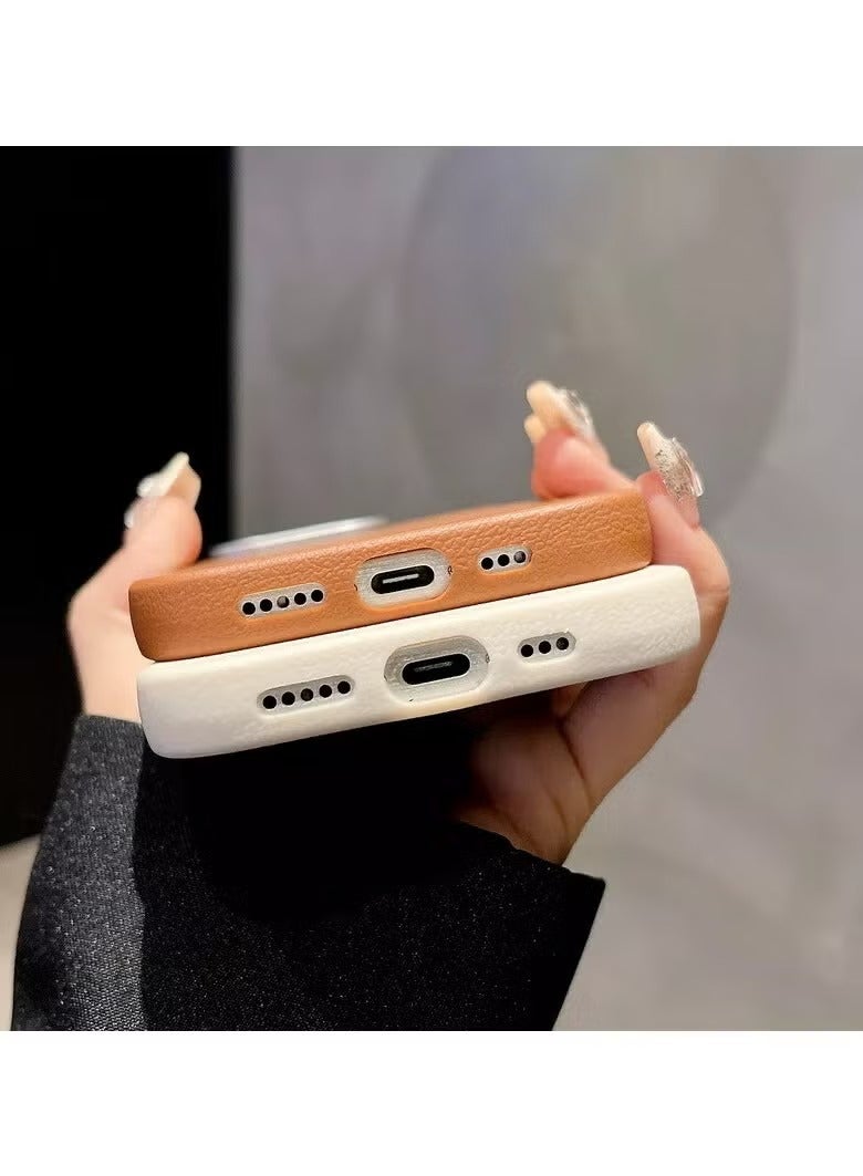 Genric Protective Case Stylish Creative Back Cover For iPhone16 Pro Max Brown - Image 5
