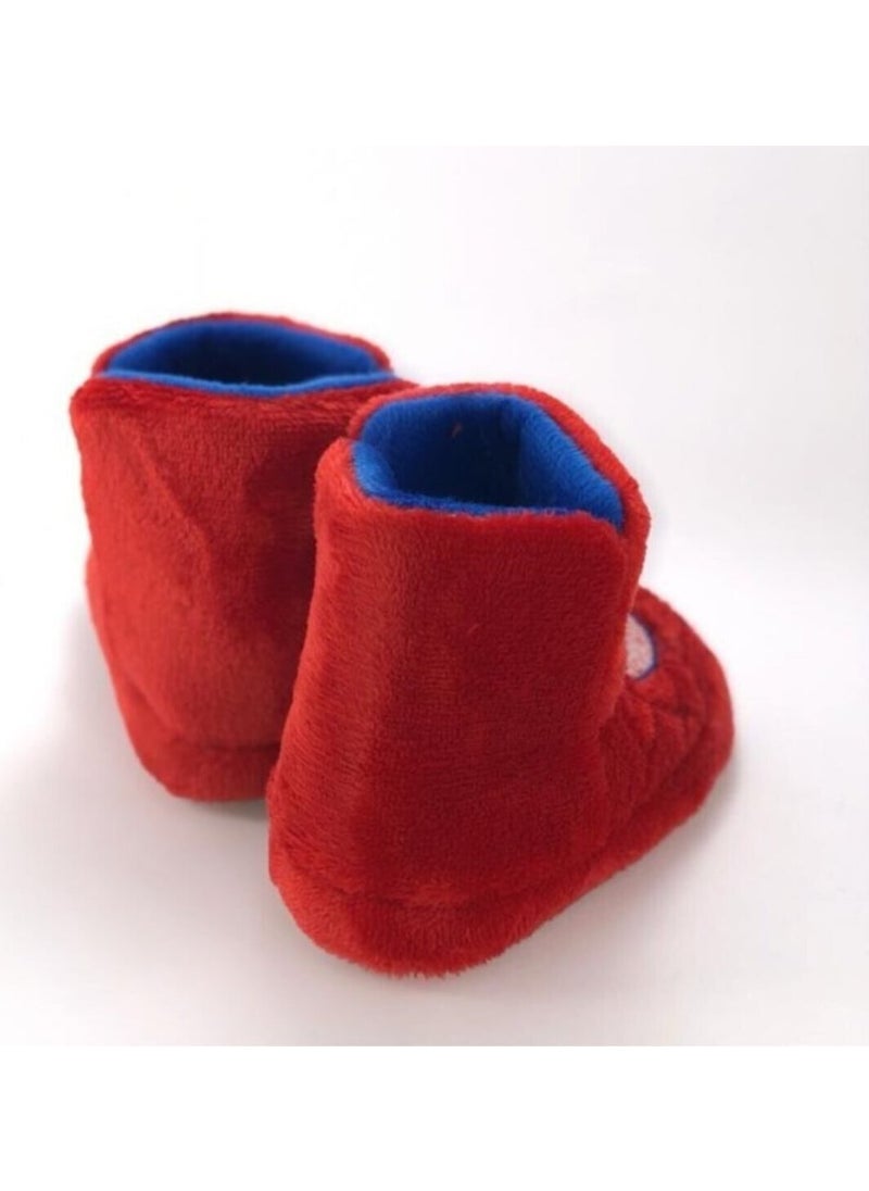 Ekofark Shoes Boy Red Spiderman Patterned Slippers