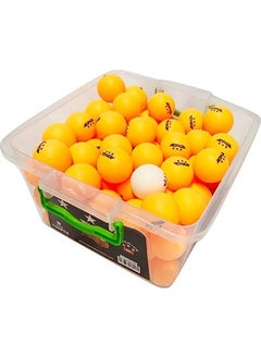Ciwaa Table Tennis Ball 3 Star Seamless 100 Pcs Bucket Orange  - Image 2