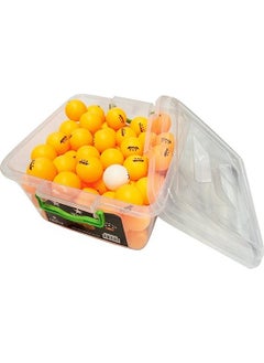 Ciwaa Table Tennis Ball 3 Star Seamless 100 Pcs Bucket Orange  - Image 3