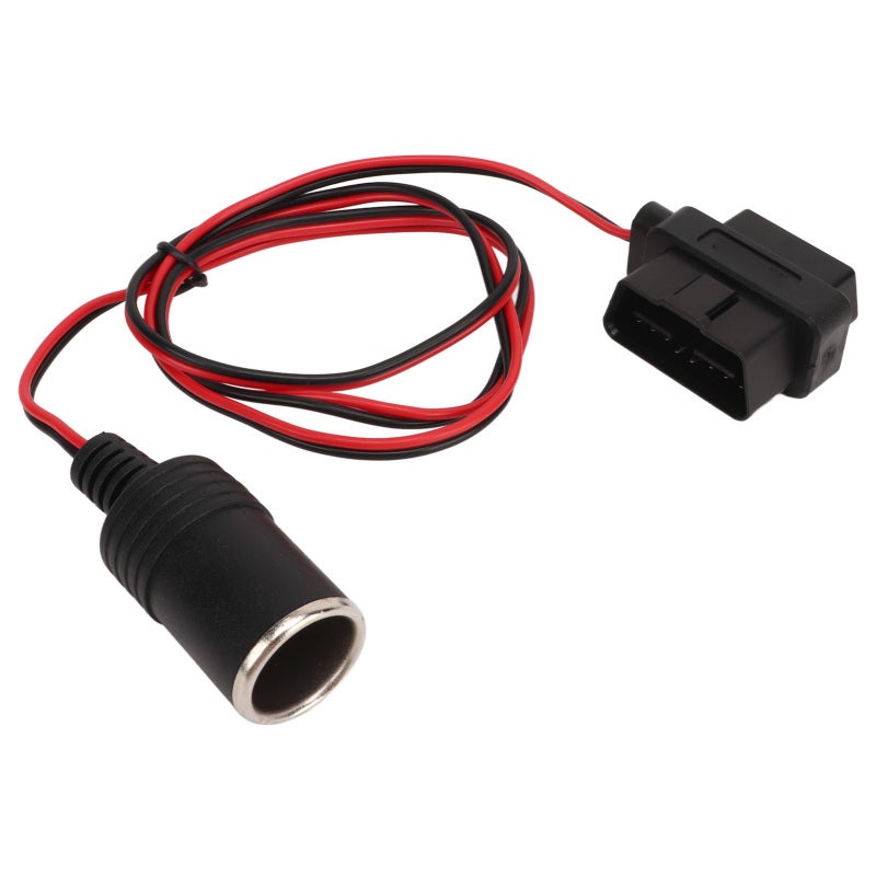 OBD2 Cigarette Lighter Socket Adapter 16-Pin Waterproof Cable with Over Current Short Circuit Protection - Plug and Play OBD2 Cigarette Lighter Cord for Car GPS Recorder - Image 5