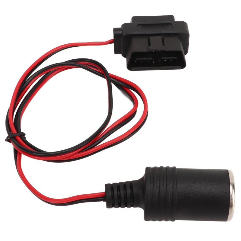 OBD2 Cigarette Lighter Socket Adapter 16-Pin Waterproof Cable with Over Current Short Circuit Protection - Plug and Play OBD2 Cigarette Lighter Cord for Car GPS Recorder - Image 4