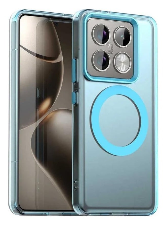 Clear Case Compatible with Xiaomi 14T Pro 2024, Compatible with Mag-Safe, Shockproof High-Grade Protection, Yellowing Resistant, Magnetic Classic Hybrid Case 