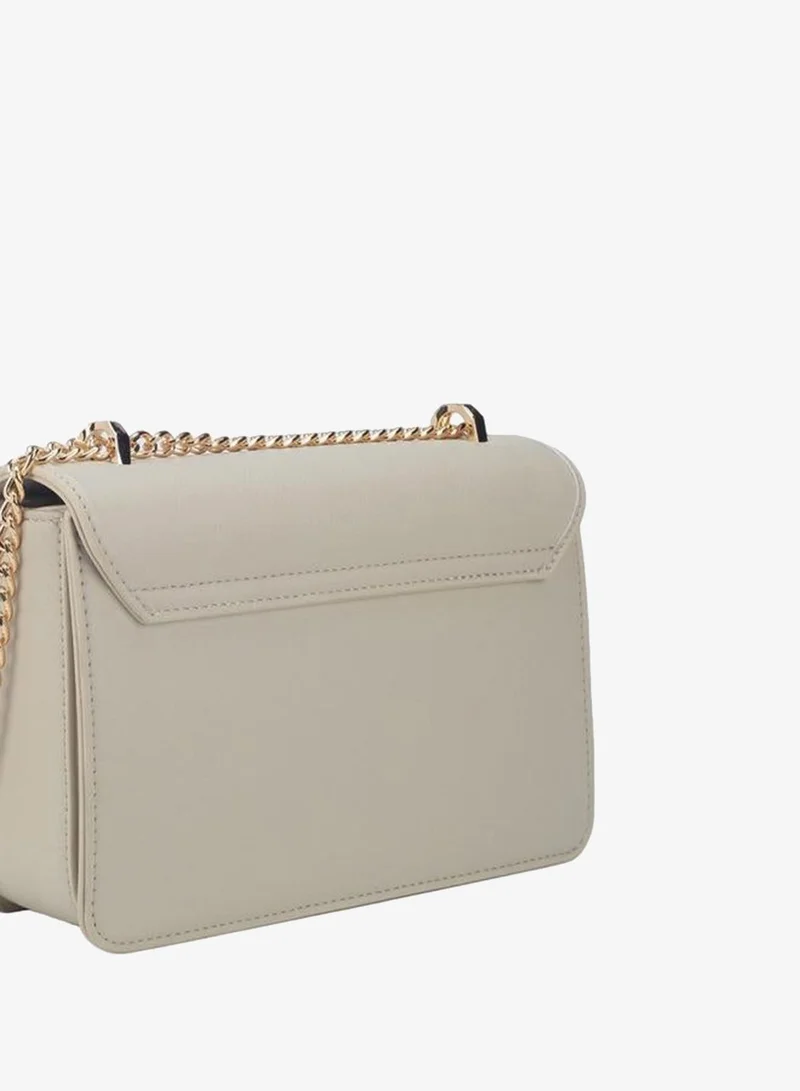 Le Confort CREAM Floral Embroidered Crossbody Bag With Button Closure for Women | Best Price UAE