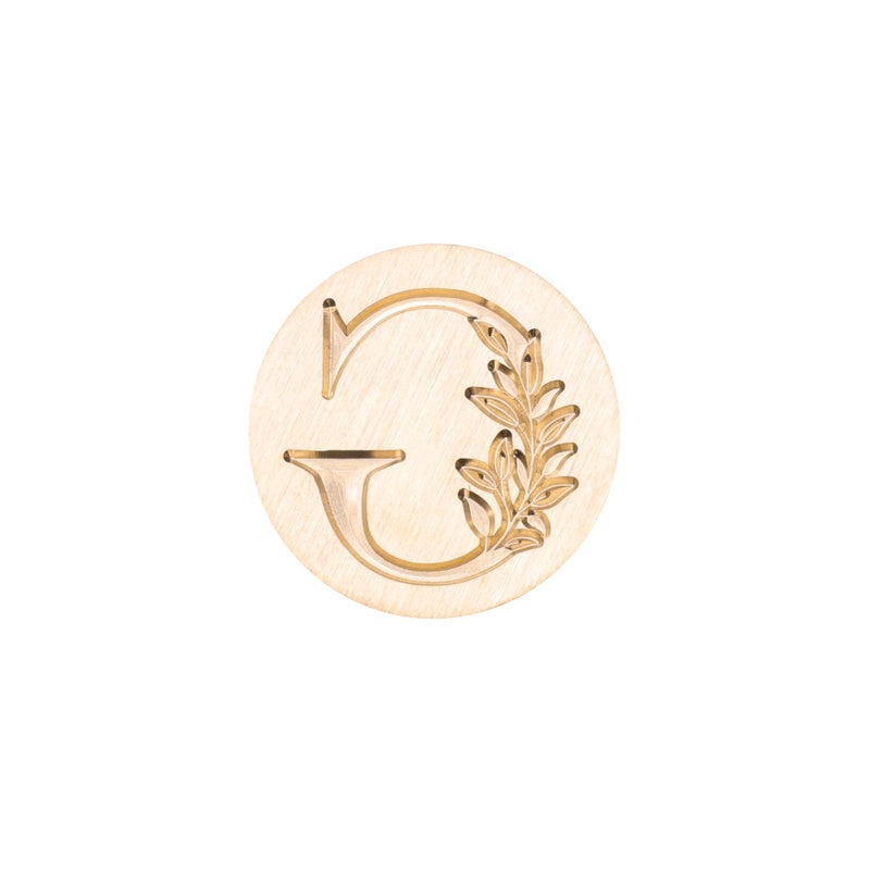 SWANGSA Initial Alphabet G Wax Seal Stamp, Vintage Elegant Botanical Leaves Letter Sealing Stamp for Wedding Party Invitation, Gift Wrap, Envelope, Christmas Thanksgiving Card (G) - Image 3