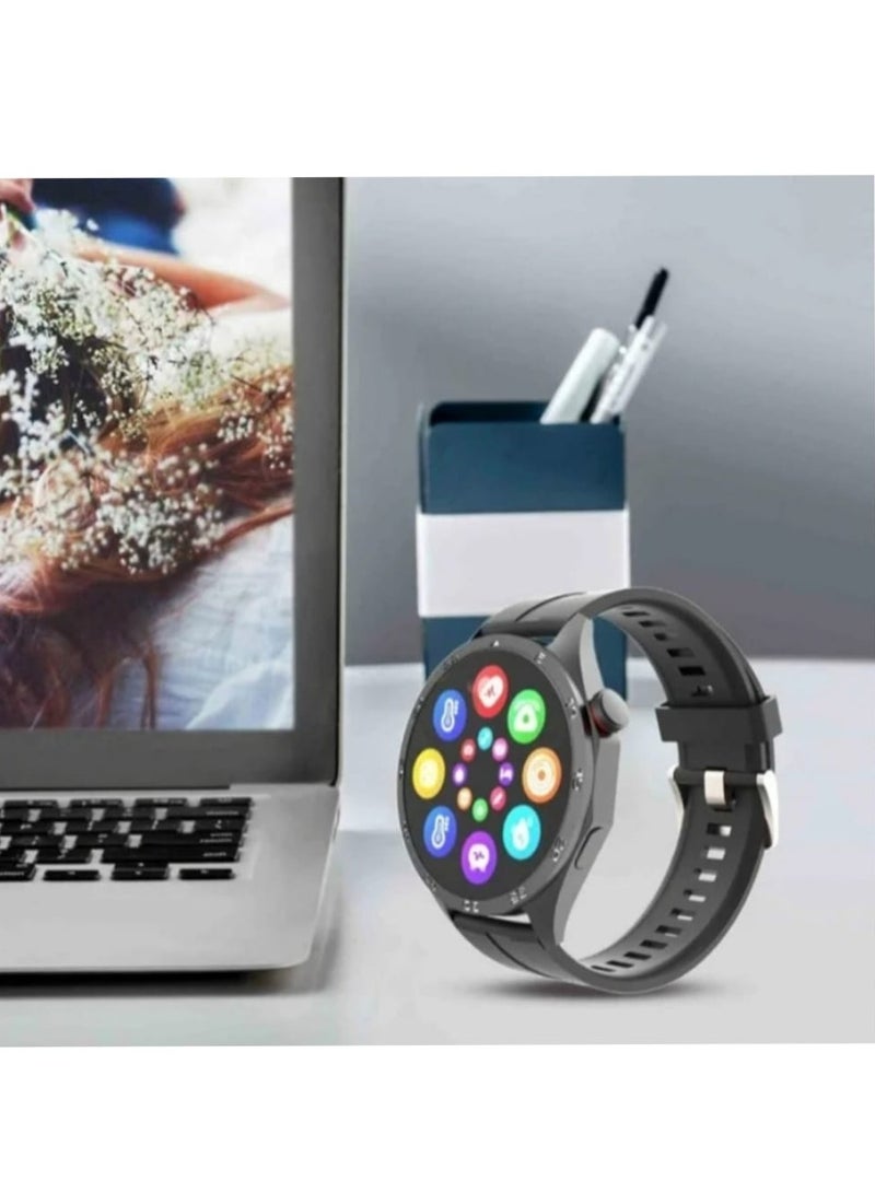 جيرماني تبدو ساعة ROCK 63 الذكية وكأنها جهاز أنيق وغني بالميزات مصمم للمستخدمين الذين يبحثون عن الوظيفة والجماليات في نفس الوقت. - Image 2