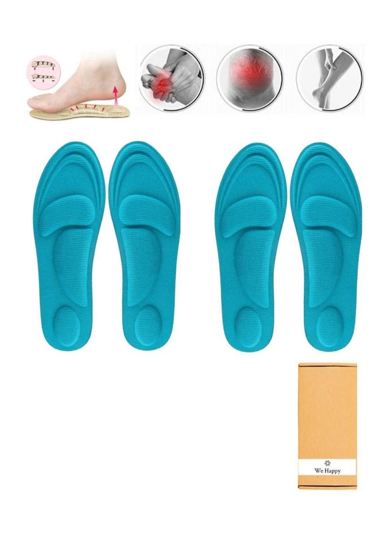 We Happy - 4D Foam Comfort Shoe Insole Help Against Foot Pain Cushioning Metatarsal Arch and Heel Support - Image 1