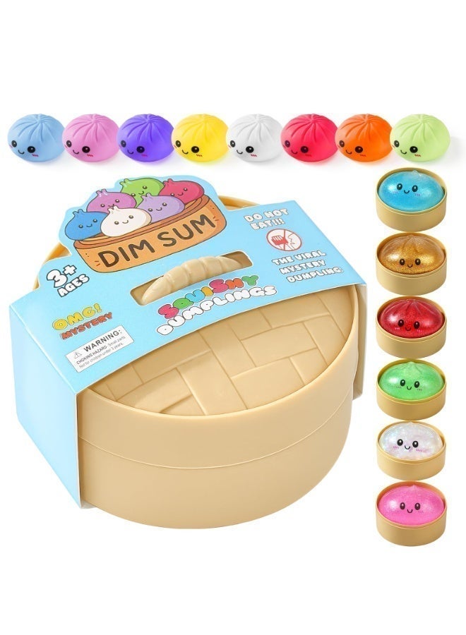 Squishy Dumpling Stress Ball Toy – Soft Fidget Sensory Stress Relief Toy for Kids & Adults – Anti Anxiety Squeeze Toy for Focus, Relaxation & Hand Exercise(Random color)