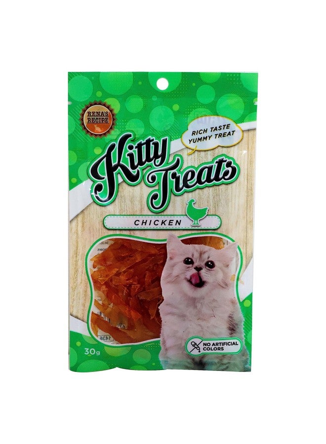 Rena Cataholic Neko Chicken Jerky Sliced Dry Cat Treat For All Life Stages (30 G) Pack Of 2 - Image 2