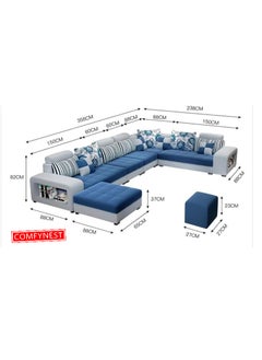 Comfynest New Model Sofa Set 7 Seater Unique Design Perfect For your Living Room  - Image 2