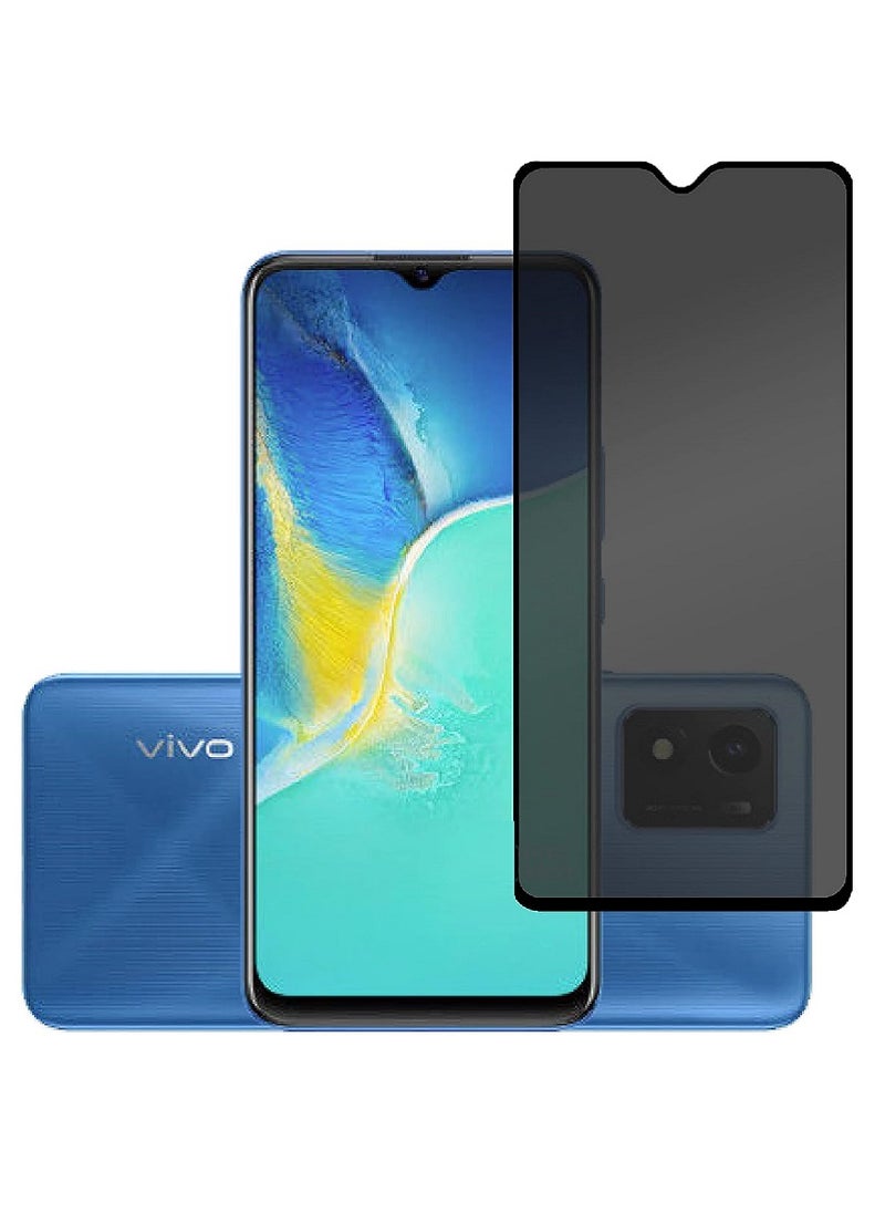 Super Tempered Glass Screen Protector Anti-Spy Privacy Designed For vivo Y01 Full Screen Coverage And Bubble Free - Image 1