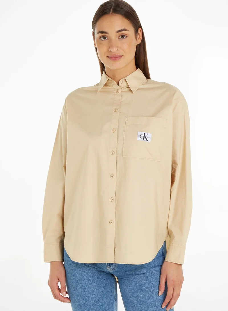 Calvin Klein Jeans Button Down Detail Relaxed Shirt