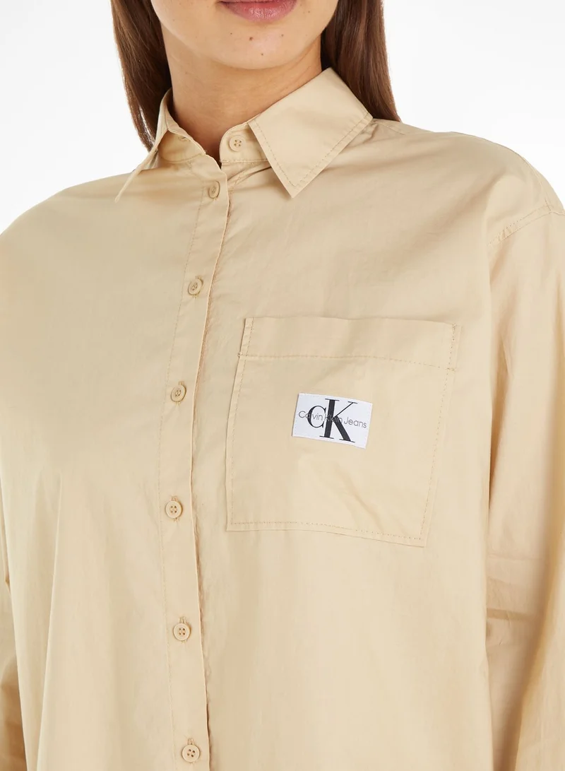 Calvin Klein Jeans Button Down Detail Relaxed Shirt
