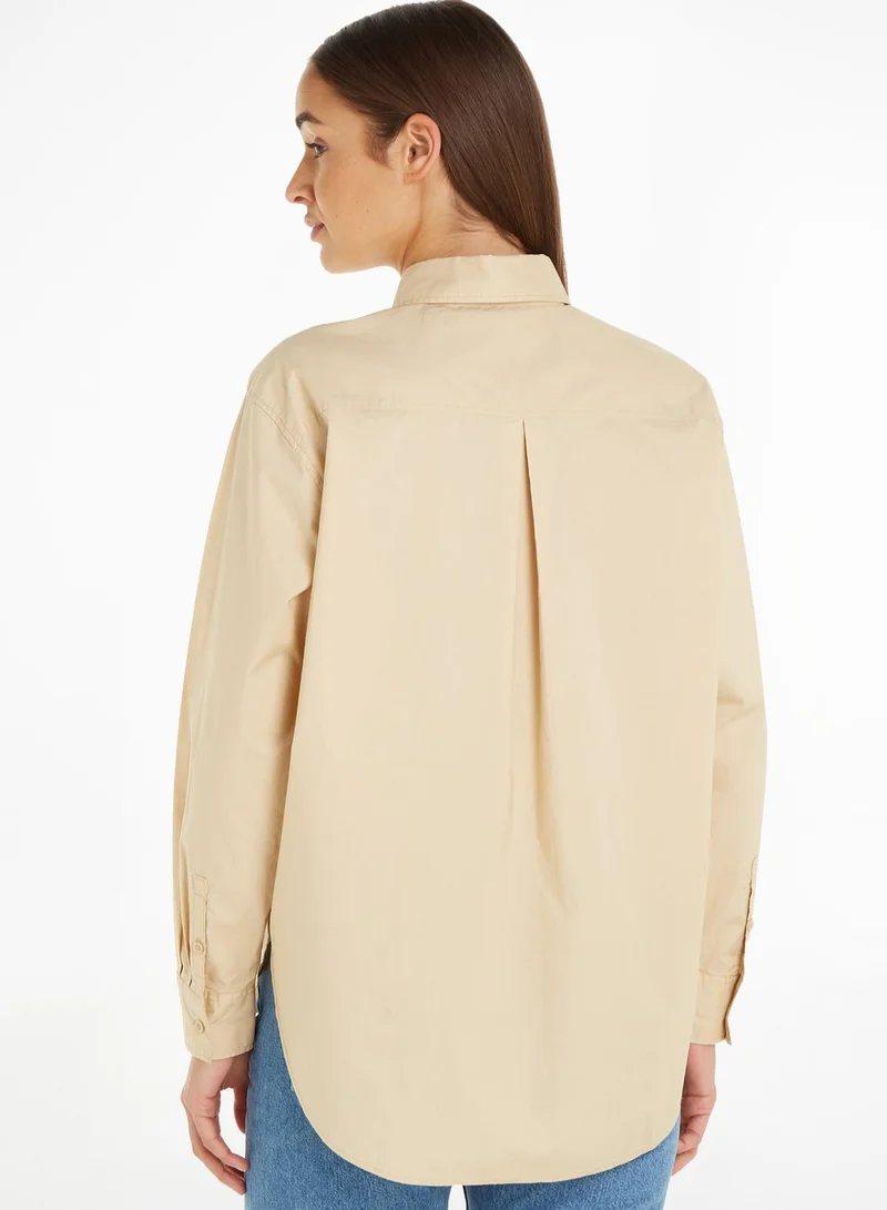 Calvin Klein Jeans Button Down Detail Relaxed Shirt