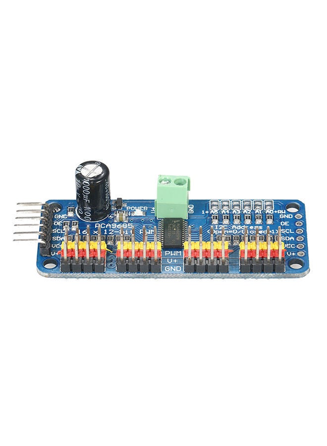 NIBEMINENT 16-Channel 12-Bit PWM Servo Motor Driver Board Multicolour - Image 1