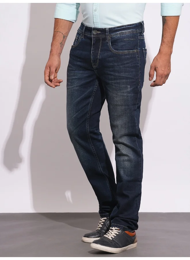 بيينغ هيومان Mens Dark Tone Slim Fit Denims