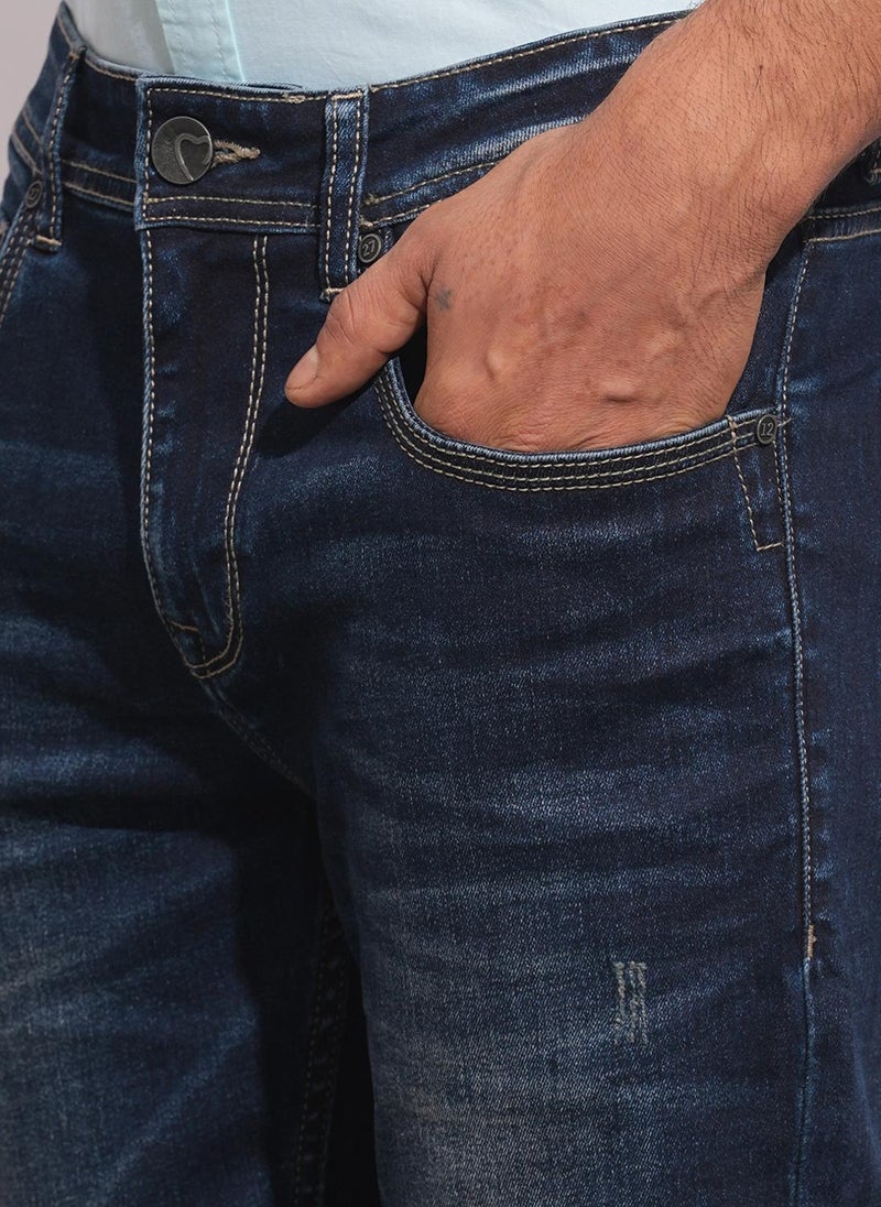 Being Human Men Classic Low Distress Light Fade Stretchable Jeans - Image 5