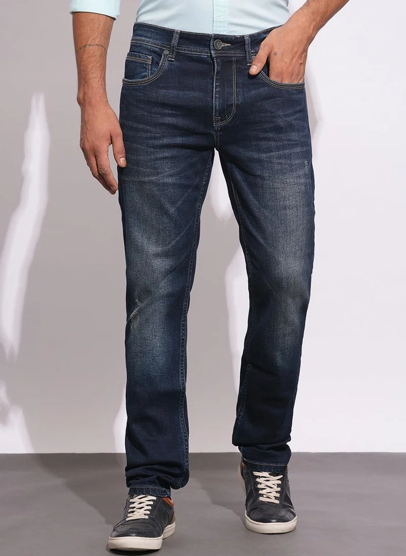 Being Human Men Classic Low Distress Light Fade Stretchable Jeans