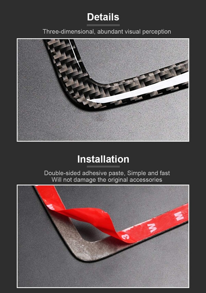 QASULER Carbon Fiber Car Interior Trim for BMW - Image 3