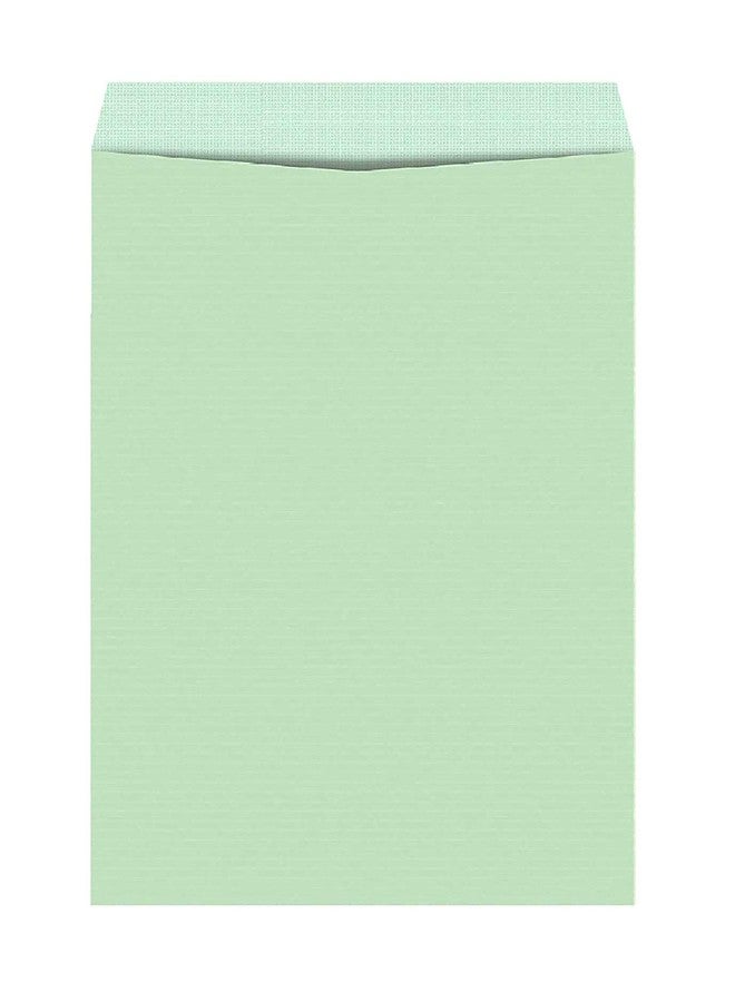 JSMSH أغطية مغلفات JSMSH القماشية، أغطية مغلفات خضراء، مغلفات خضراء للرسائل والمستندات المكتبية مقاس 10 × 14 بوصة، عبوة من 25 قطعة - Image 1