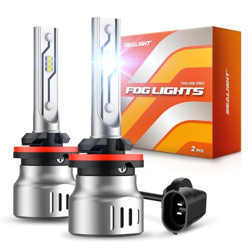SEALIGHT 881 LED Fog Light Bulbs, 12000LM 886 889 H28 888 894 896 898 Fog Lights LED Bulbs 600% Brightness Upgrade, 1:1 Size 100% Successful Installation for Trucks Cars, Interior Lighting, Pack of 2 - Image 1