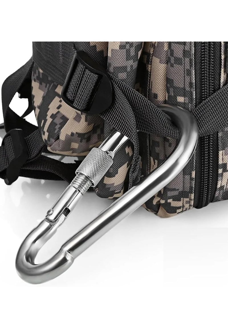 رينوفو 4 قطع من مشبك حلقة تثبيت إبهام من الفولاذ المقاوم للصدأ عالي الجودة للاستخدام في الهواء الطلق والتخييم والمشي لمسافات طويلة والتأرجح وصالة الألعاب الرياضية ومقود الكلب والمزيد - Image 5