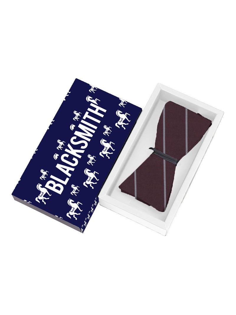 Blacksmith Black Self Tie Bowtie for Men - Image 2