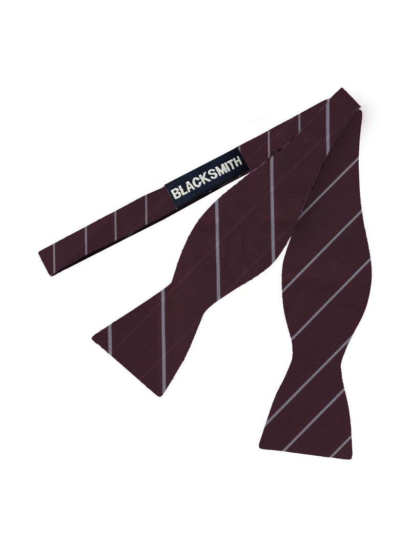Blacksmith Black Self Tie Bowtie for Men - Image 3