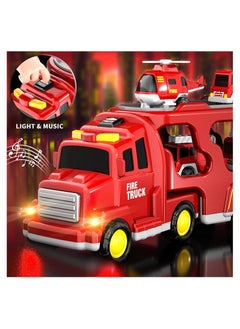 Kids Toys Car for Boys, 5 in 1 Fire Car Truck Set, Trucks Toys for Toddler Age 1-6, Rescue Emergency Double Side Transport Vehicle for Boys and Girls, Gift Car Sets for Birthday Party - pzsku/ZA1ACF4188D3910D79B54Z/45/_/1690185857/f65bf521-2cb7-4da6-aa34-9457efea08ee