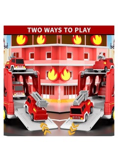 Kids Toys Car for Boys, 5 in 1 Fire Car Truck Set, Trucks Toys for Toddler Age 1-6, Rescue Emergency Double Side Transport Vehicle for Boys and Girls, Gift Car Sets for Birthday Party - pzsku/ZA1ACF4188D3910D79B54Z/45/_/1690185858/5e8941ff-e9de-40b6-a5fa-4fe49830e93d