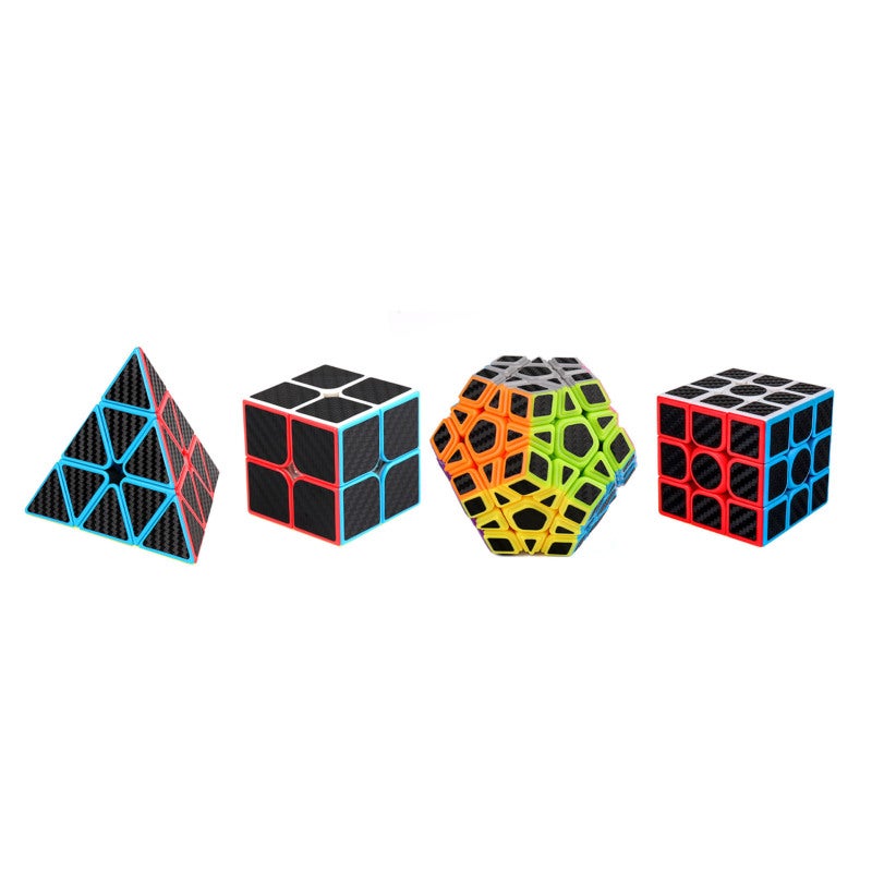 Speed Puzzle Toy: 4pcs Durable Eco-Friendly ABS Plastic - Adjustable Elastic Force, Non-Slip Carbon Fiber Sticker Compact Lightweight Puzzle for Home, Office, Travel, Parties and All Ages - Image 3