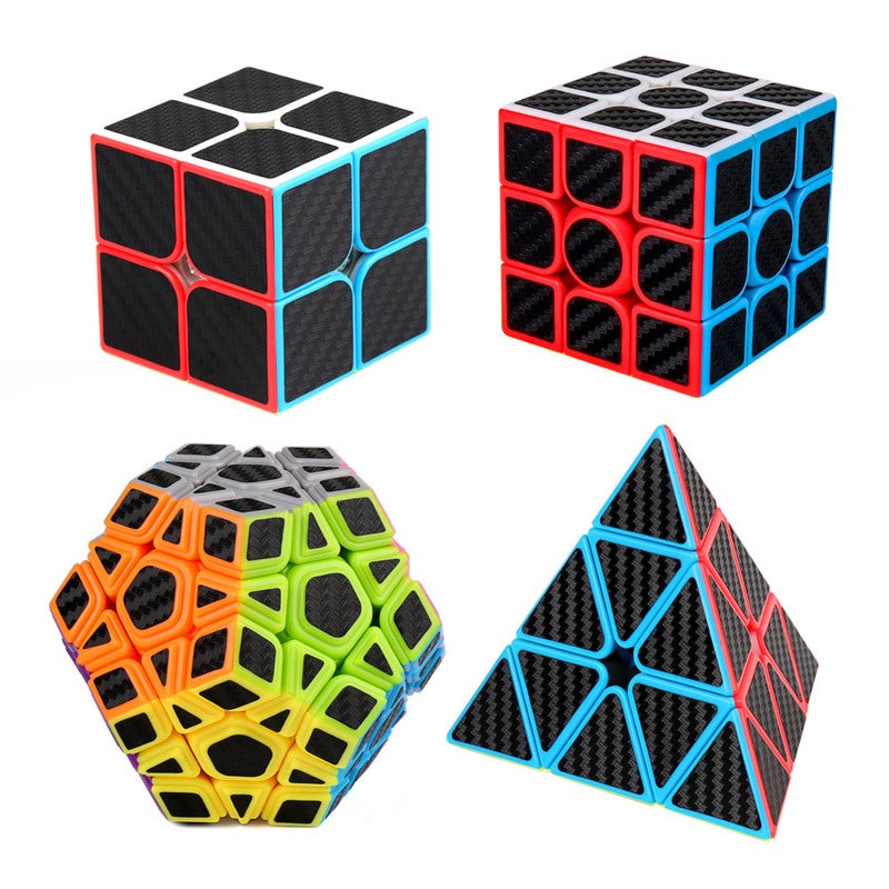 Speed Puzzle Toy: 4pcs Durable Eco-Friendly ABS Plastic - Adjustable Elastic Force, Non-Slip Carbon Fiber Sticker Compact Lightweight Puzzle for Home, Office, Travel, Parties and All Ages - Image 2