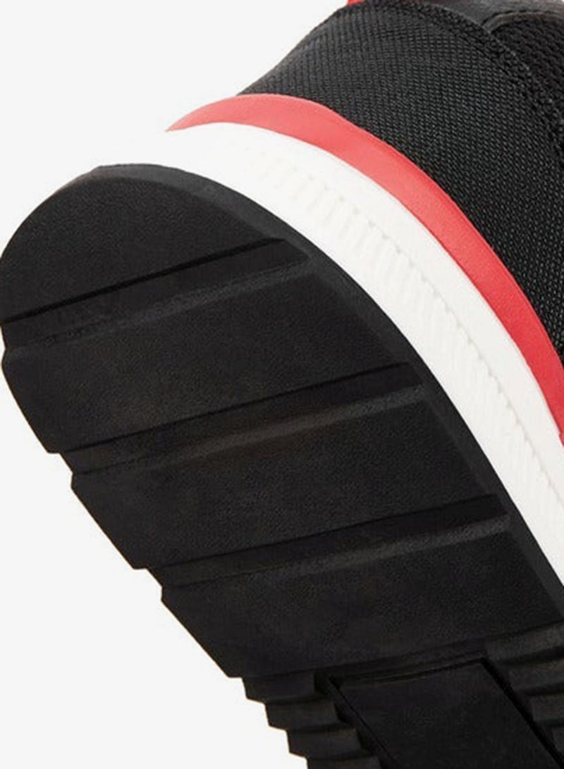 Kappa Boys' Panelled Sports Shoes with Hook and Loop Closure - Image 3