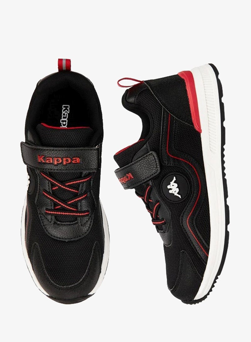 Kappa Boys' Panelled Sports Shoes with Hook and Loop Closure - Image 5