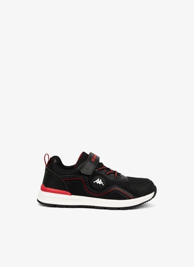 Kappa Boys' Panelled Sports Shoes with Hook and Loop Closure - Image 2